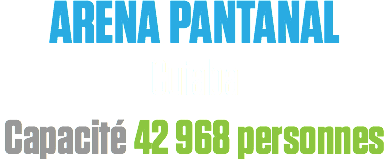 ARENA PANTANAL
Cuiaba
Capacité 42 968 personnes