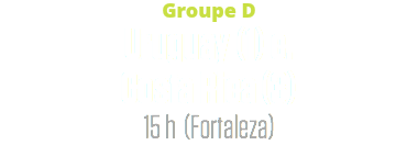 Groupe D
Uruguay (1) c. Costa Rica (3)
15 h (Fortaleza)
